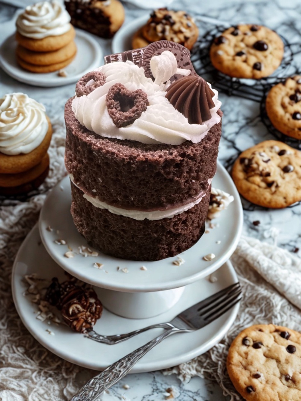 Chocolate Mini Layer Cake Candle - Picture 4 of 10